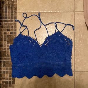 Free people lace crop top